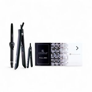 Royale Genius Heating Element “Black Licorice” Full Hair Styling Set 💎 NIB